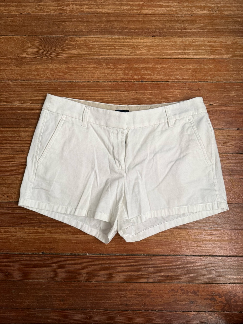 J.Crew 100% Cotton Classic White Women’s Chino Shorts Size 6